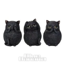 Nemesis Now Three Wise Fat Cats Figurine (8.5cm)