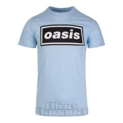 Official Oasis Decca Logo T Shirt (Blue)