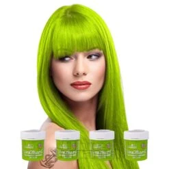 La Riche Directions Colour Hair Dye 4 Pack 88ml (Fluorescent Lime)