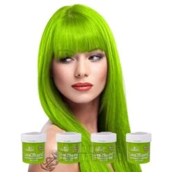 La Riche Directions Colour Hair Dye 4 Pack 88ml (Fluorescent Green)