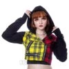 Chemical Black Velika Tartan Jacket (Red/Yellow)