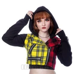 Chemical Black Velika Tartan Jacket (Red/Yellow)