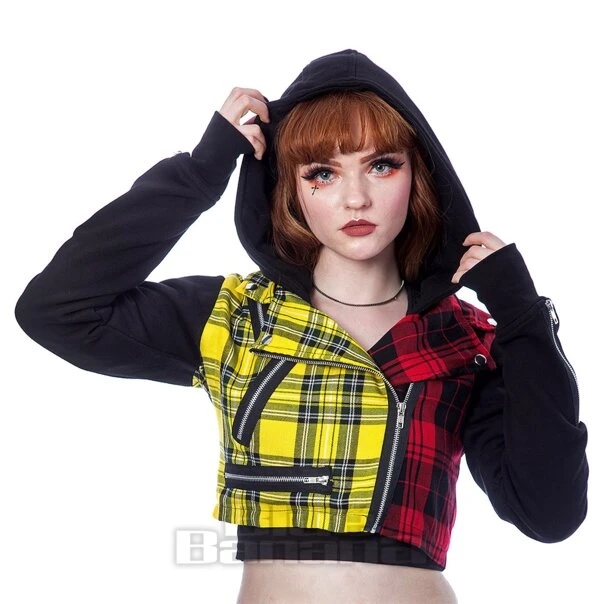 Chemical Black Velika Tartan Jacket (Red/Yellow) 1 Chemical Black Velika Tartan Jacket (Red/Yellow)