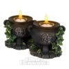 Nemesis Now Ivy Cauldron Candle Holder (11cm Pair)