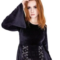 Poizen Industries Marion Dress (Black) -Alternative Clothing Store 1436a5315396d4ea14adaf027b17 151851 e