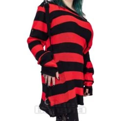 Heartless Oriana Jumper (Black/Red) -Alternative Clothing Store 144047 d