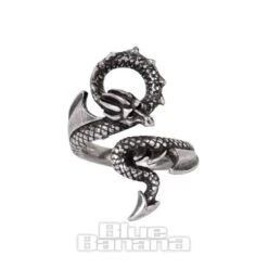 Alchemy Gothic Dragon Lure Ring (Pewter)