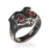 Alchemy Gothic Bastet Goddess Cat Ring (Pewter)
