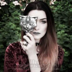 Alchemy Gothic Bastet Goddess Cat Ring (Pewter) -Alternative Clothing Store 144803 b