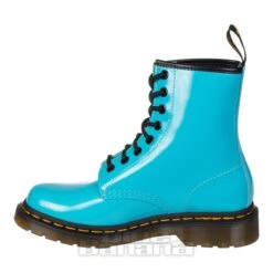 Dr. Martens Dr Martens 1460 Patent Boots (Turquoise) -Alternative Clothing Store 145019 c