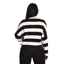 Banned Mordecai Jumper (Black/White) -Alternative Clothing Store 146203 b