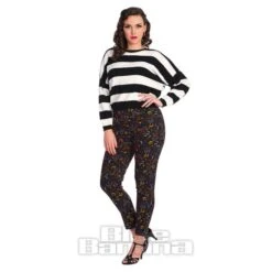 Banned Mordecai Jumper (Black/White) -Alternative Clothing Store 146203 g