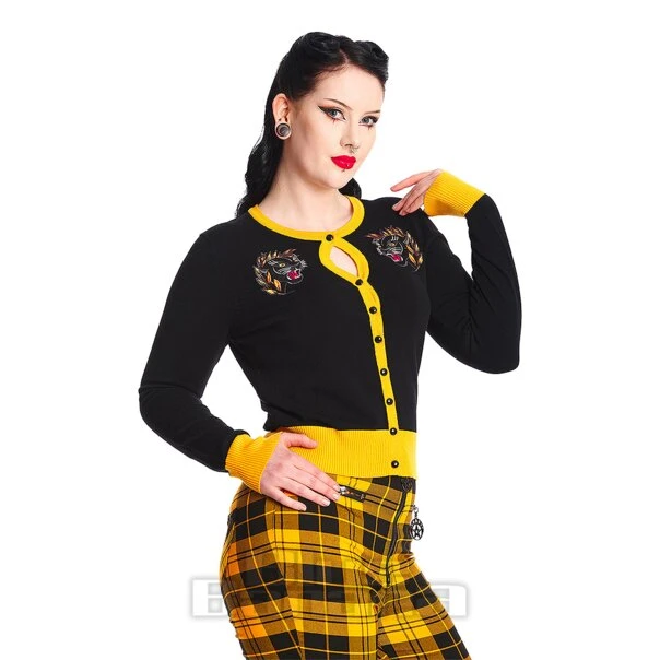 Banned Black Panther Cardigan (Black) 4 Banned Black Panther Cardigan (Black) - Image 4