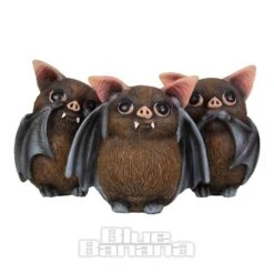 Nemesis Now 3 Wise Bats Figurine (8.5cm)