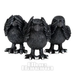 Nemesis Now 3 Wise Ravens Figurines (8.7 CM)