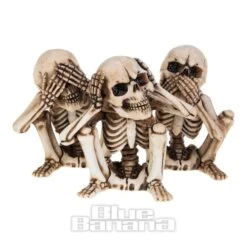 Nemesis Now 3 Wise Skellington Figurines (9.5cm)