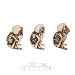 Nemesis Now 3 Wise Skellington Figurines (9.5cm) -Alternative Clothing Store 146609 d