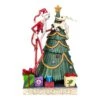 Nightmare Before Christmas Decking The Halls Santa Jack & Zero Figurine