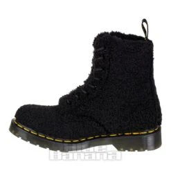 Dr. Martens Dr Martens 1460 Faux Fur Lux Borg Boots (Black) -Alternative Clothing Store 147103 c