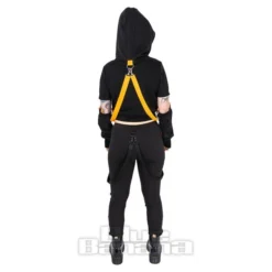 Poizen Industries Dystopian Hoodie (Black/Orange) -Alternative Clothing Store 147329 e