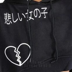Heartless Sad Girl Club Hoodie (Black) 15 Heartless Sad Girl Club Hoodie (Black) -Alternative Clothing Store 148632 g