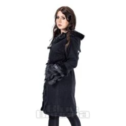 Poizen Industries Circle Coat (Black) -Alternative Clothing Store 148642 c