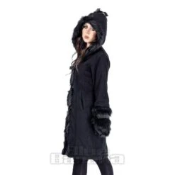 Poizen Industries Circle Coat (Black) -Alternative Clothing Store 148642 d