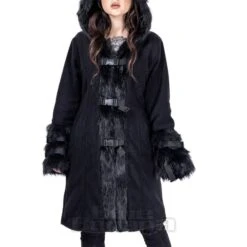 Poizen Industries Circle Coat (Black) -Alternative Clothing Store 148642 f