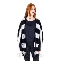 Heartless In A Daze Cardigan (Black/White) -Alternative Clothing Store 148647 b
