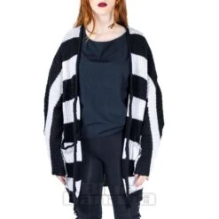 Heartless In A Daze Cardigan (Black/White) -Alternative Clothing Store 148647 d