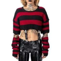 Heartless Isadora Jumper (Black/Red) -Alternative Clothing Store 148699 d