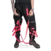 Poizen Industries Lucid Trousers (Black/Pink)
