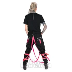 Poizen Industries Lucid Trousers (Black/Pink) -Alternative Clothing Store 148748 f