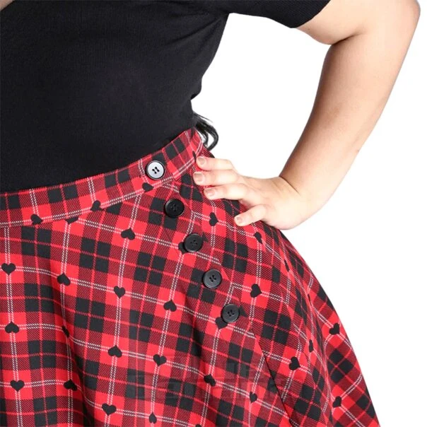 Hell Bunny Date Night Skirt (Red/Black) 7 Hell Bunny Date Night Skirt (Red/Black) - Image 7