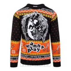 Child's Play Chucky Knit Jumper (Black/Orange)