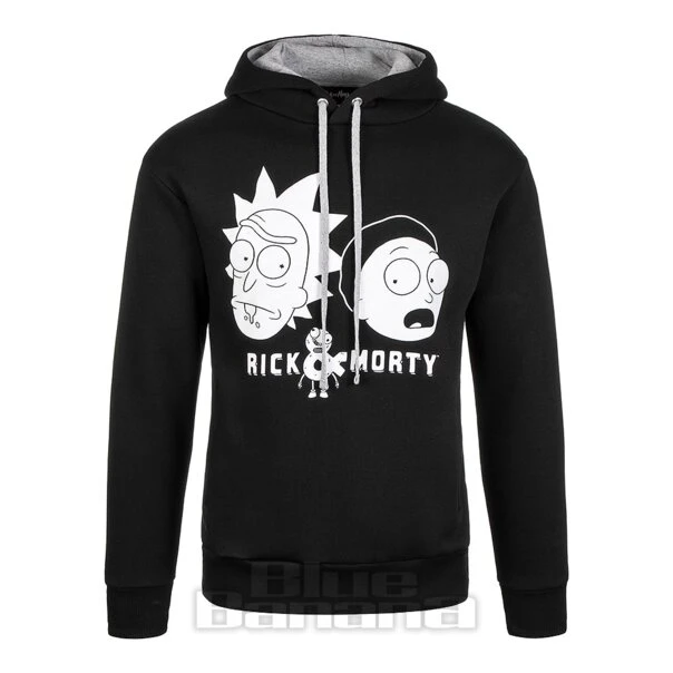 Official Rick & Morty Pair Hoodie (Black) 1 Official Rick & Morty Pair Hoodie (Black)