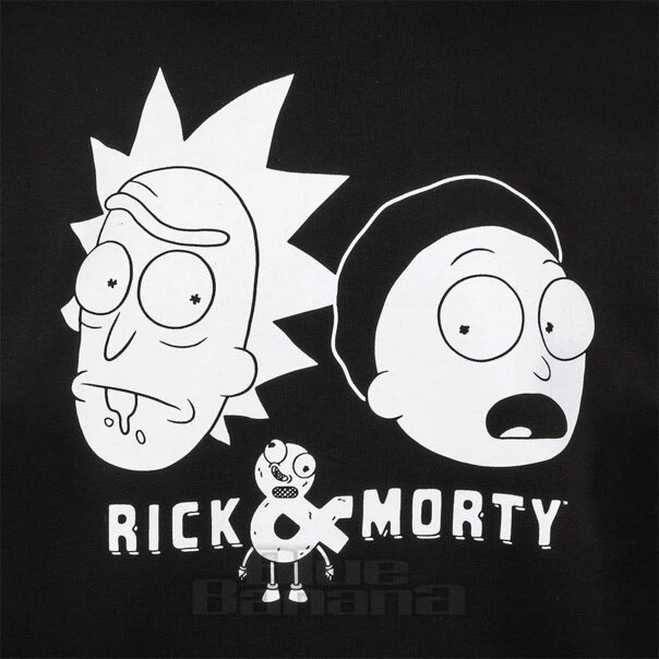 Official Rick & Morty Pair Hoodie (Black) 3 Official Rick & Morty Pair Hoodie (Black) - Image 3