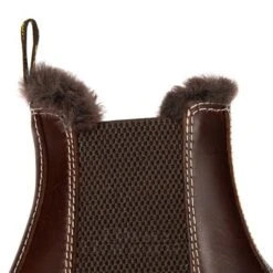 Dr. Martens Dr Martens 2976 Leonore Classic Faux Fur Boots (Dark Brown) -Alternative Clothing Store 14de704ddd72a94162c994c6765e