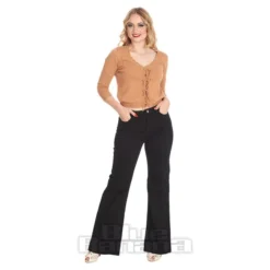 Banned Flare Trousers (Black) -Alternative Clothing Store 14dfcfbb60fc4be6396a5c3a1732 152037 c