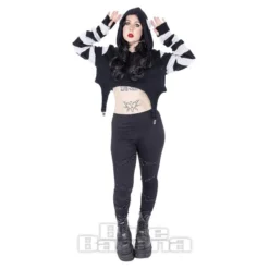 Cupcake Cult Cute Kitty Hoodie (Black/White) 8 Cupcake Cult Cute Kitty Hoodie (Black/White) -Alternative Clothing Store 16168e1e0340170a3e2a02a5c22f 151864 b