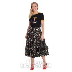 Banned Anchor Pinup Skirt (Black) -Alternative Clothing Store 16302ae29270c4140988dd5605fb