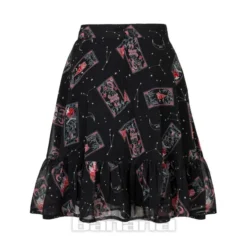 Hell Bunny Duality Chiffon Skirt (Black) -Alternative Clothing Store 16587d20f6e5799659bee3808272