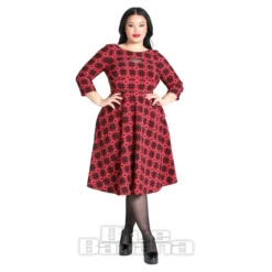 Hell Bunny Date Night Midi Dress (Red) -Alternative Clothing Store 184942e0aad35dc3a9e624d8fa54