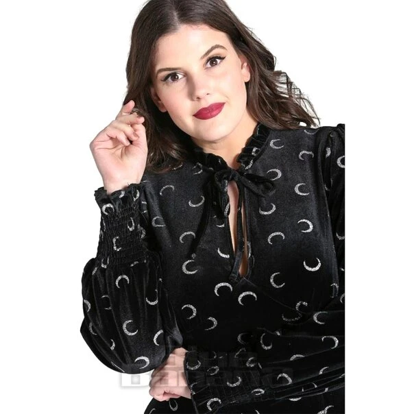 Hell Bunny Misty Moon Dress (Black) 9 Hell Bunny Misty Moon Dress (Black) - Image 9