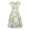 Bleeding Heart Floral Short Sleeve Dress (Multicoloured)