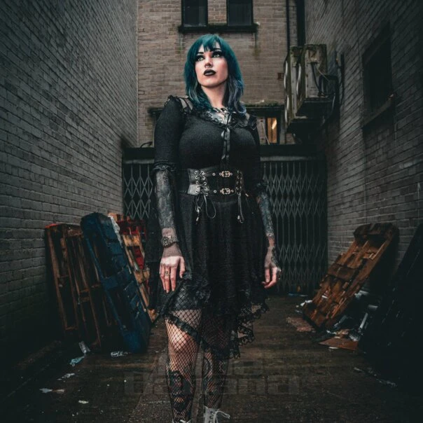 Jawbreaker Fishnet Midi Dress (Black) 3 Jawbreaker Fishnet Midi Dress (Black) - Image 3