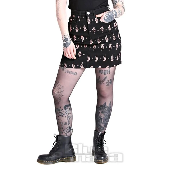 Hell Bunny Lover Skirt (Black) 1 Hell Bunny Lover Skirt (Black)
