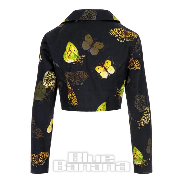 Bleeding Heart Butterfly Jacket (Black) 2 Bleeding Heart Butterfly Jacket (Black) - Image 2
