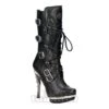 New Rock M-PUNK001-C1 Heeled Boots (Black)
