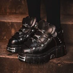 New Rock M.106-S1 Core Shoes (Black) 12 New Rock M.106-S1 Core Shoes (Black) -Alternative Clothing Store 24070da5900ca2a31e54153e0c78 newrock tower shoes 2